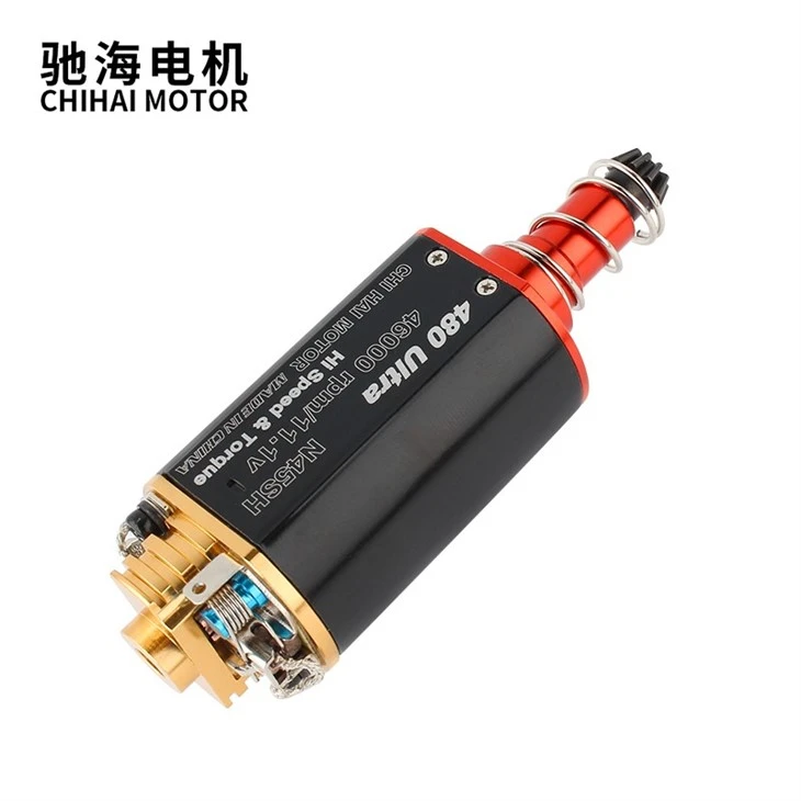 480Ultra-11TPA High Torque Large Silver Brush Airsoft Motor